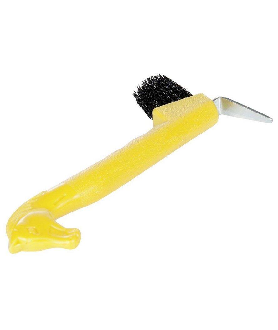 --- Nettapiedi in plastica testa di cavallo con gancio e spazzolino 3/3