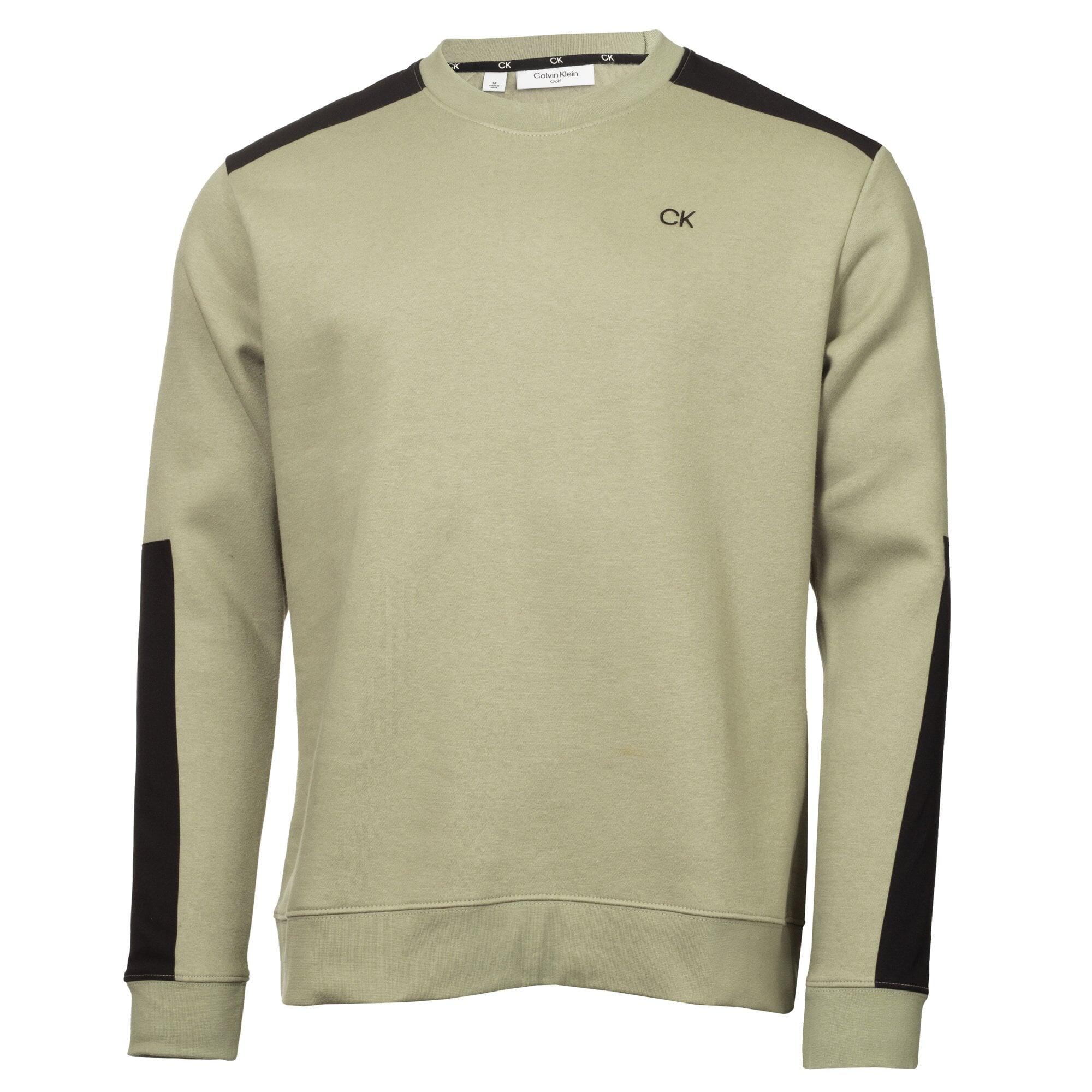 Calvin Klein Walker Crew Sweatshirt Cameo Green 1/5