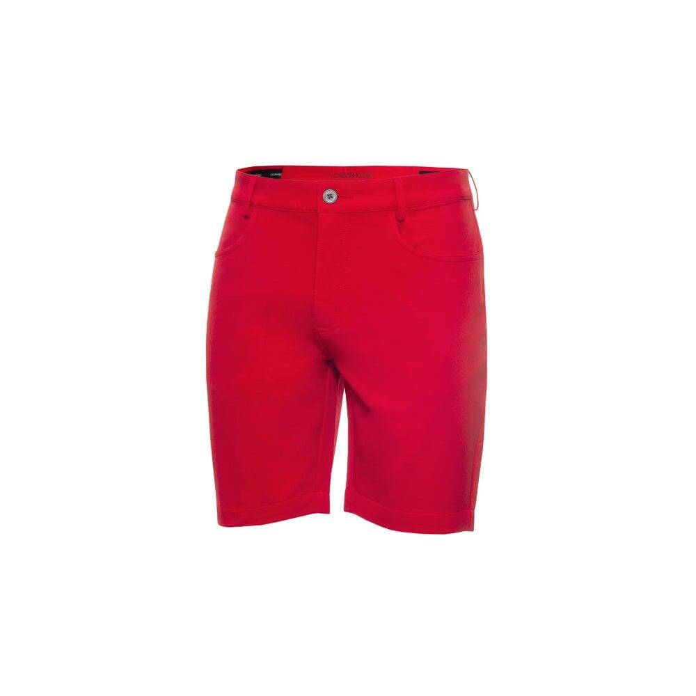 Calvin Klein GENIUS 4-WAY STRETCH SHORTS - POWER RED 1/4