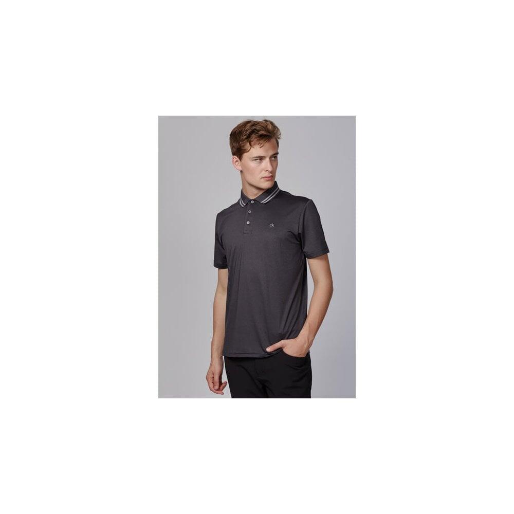 Calvin Klein MADISON TECH POLO - CHARCOAL MARL 1/2