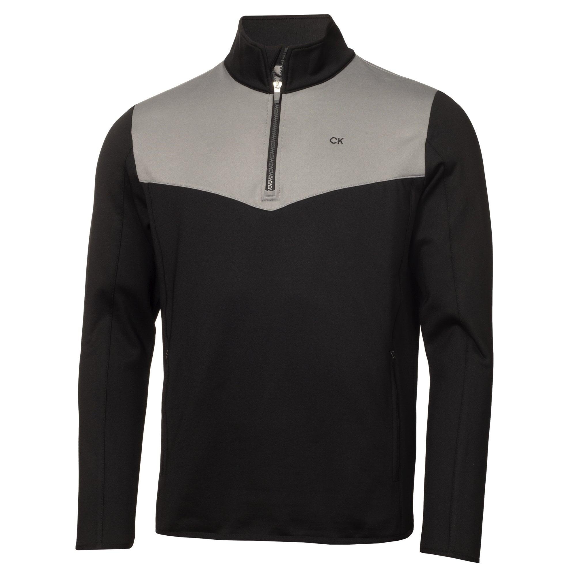 Calvin Klein Traverse 1/2 Zip Mid-Layer - GREY/BLACK 1/4