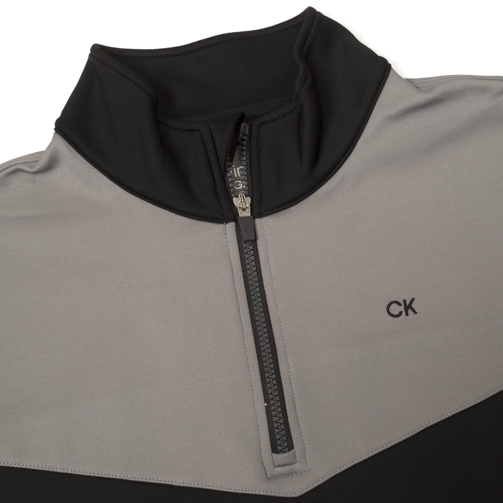 Calvin Klein Traverse 1/2 Zip Mid-Layer - GREY/BLACK 3/4