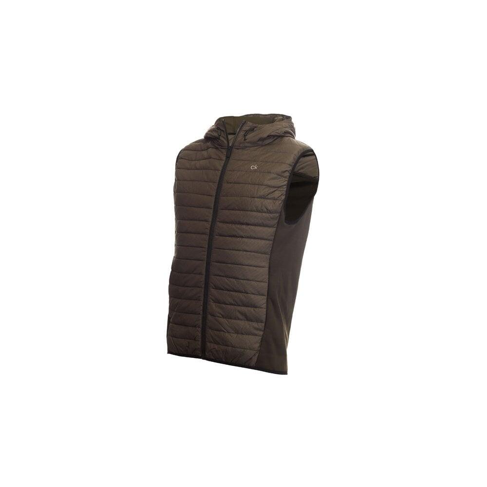 CALVIN KLEIN Calvin Klein WRANGELL HOOD HYBRID GILET - OLIVE GREEN