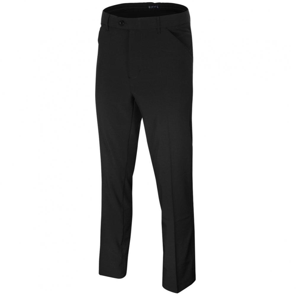 ISLAND GREEN TAPERED STRETCH TROUSER - BLACK 1/4