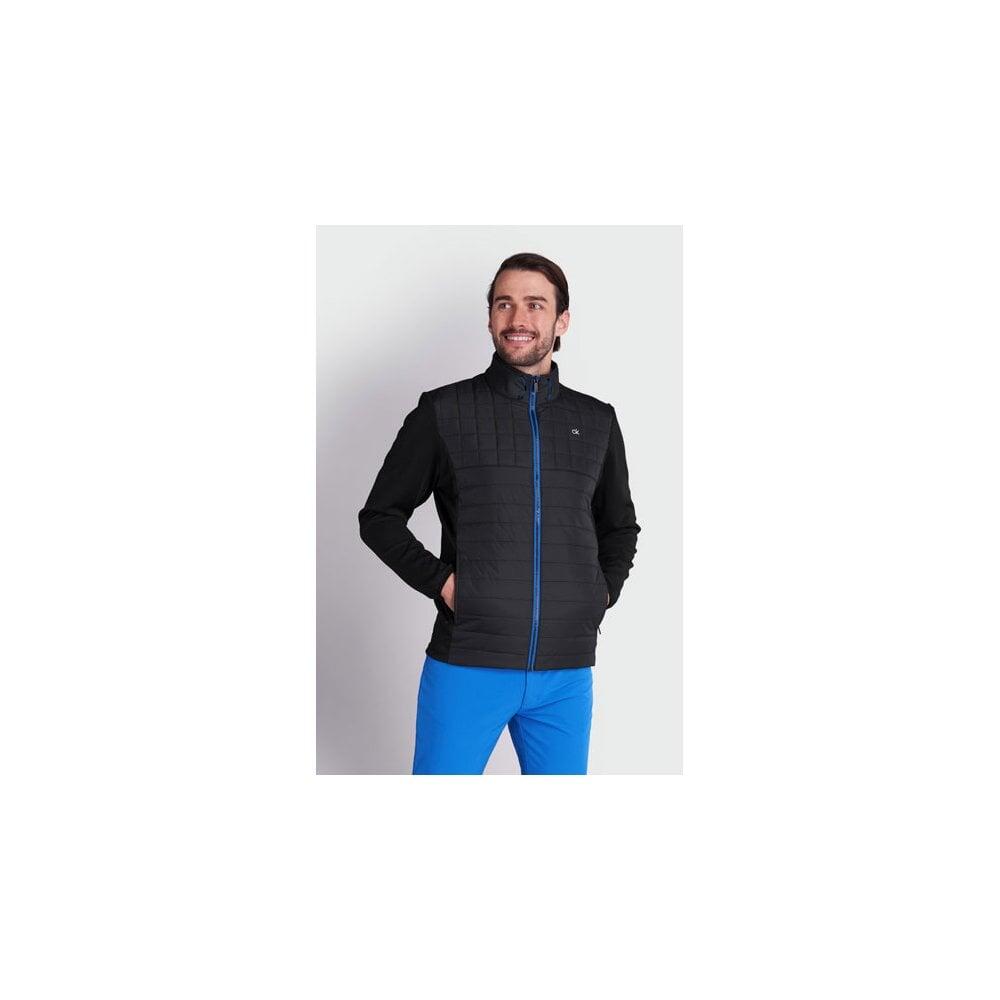Calvin Klein VARDON HYBRID JACKET - Black/Nautical Blue 3/4