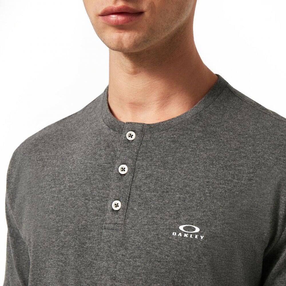Oakley Relax Henley Tee NEW ATHLETIC GREY 4/5