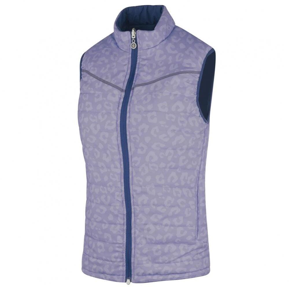 ISLAND GREEN LADIES REVERSIBLE PADDED GILET PLUM 3/3