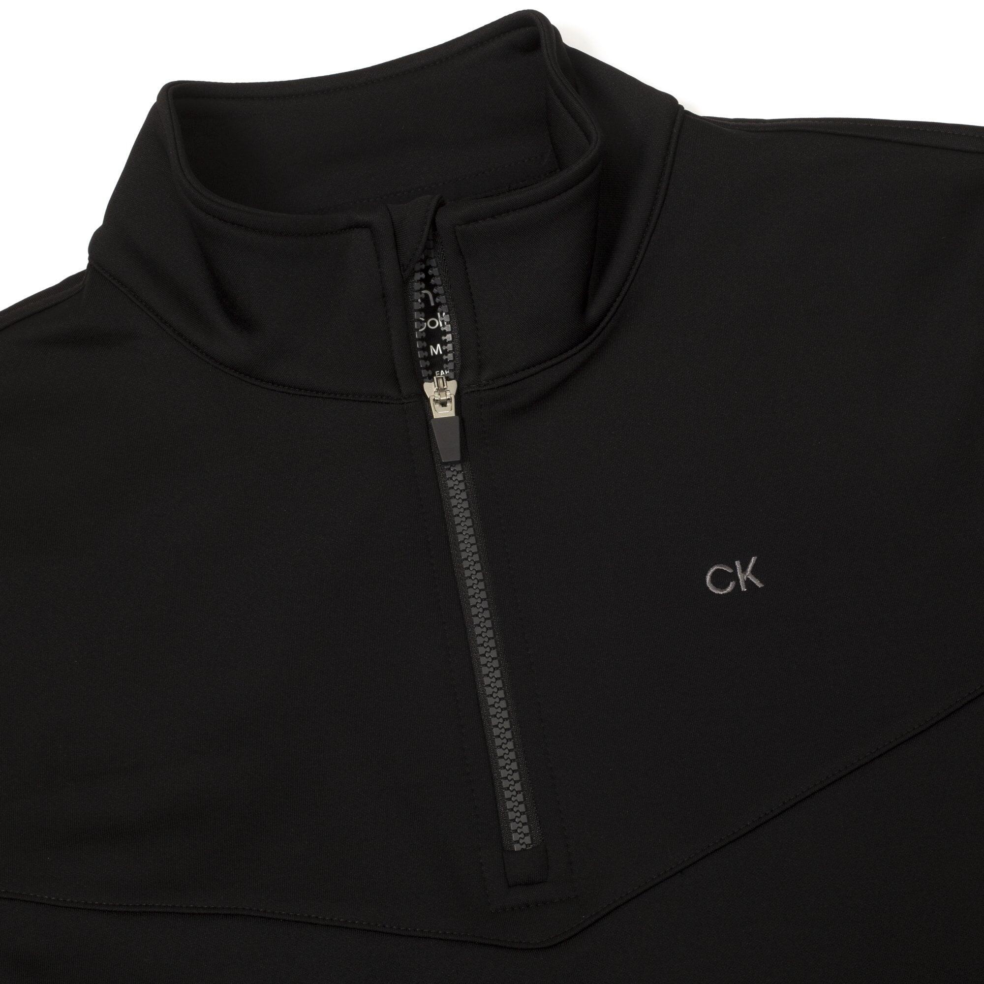 Calvin Klein Traverse 1/2 Zip Mid-Layer - BLACK 3/4