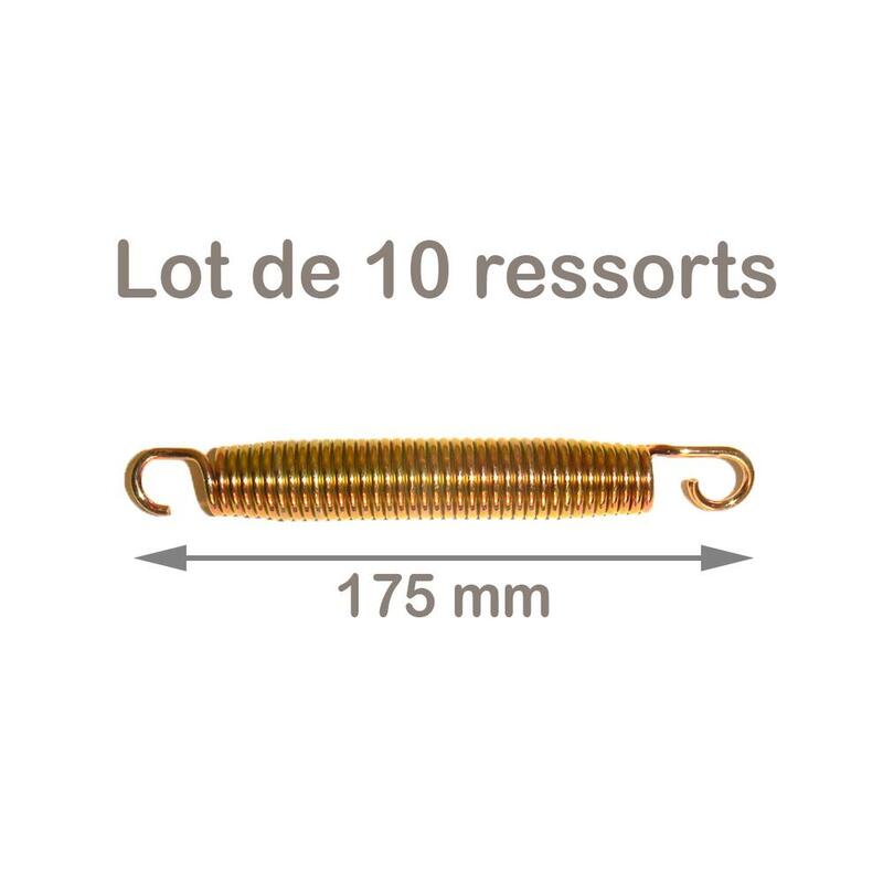 Lot de 10 ressorts Gold 175mm pour trampoline de jardin