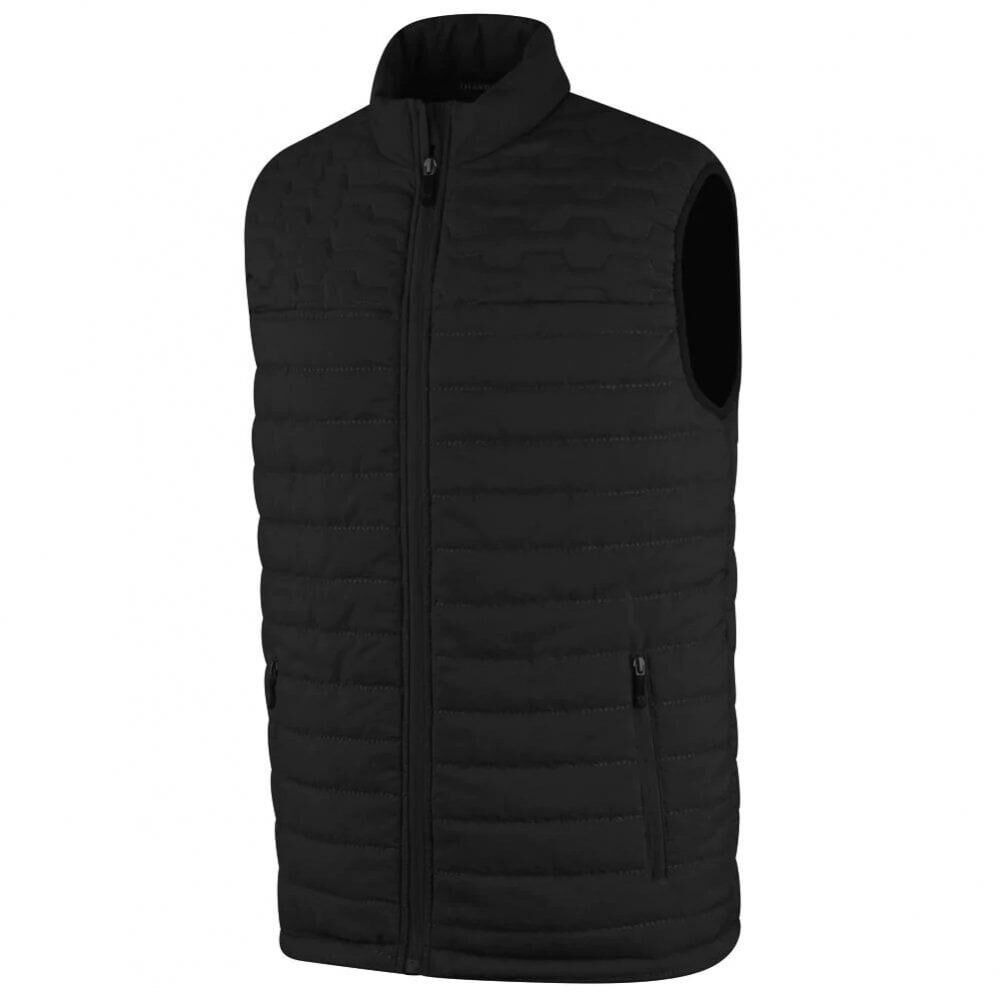 ISLAND GREEN ISLAND GREEN MENS HEAT WELD PADDED GILET  BLACK