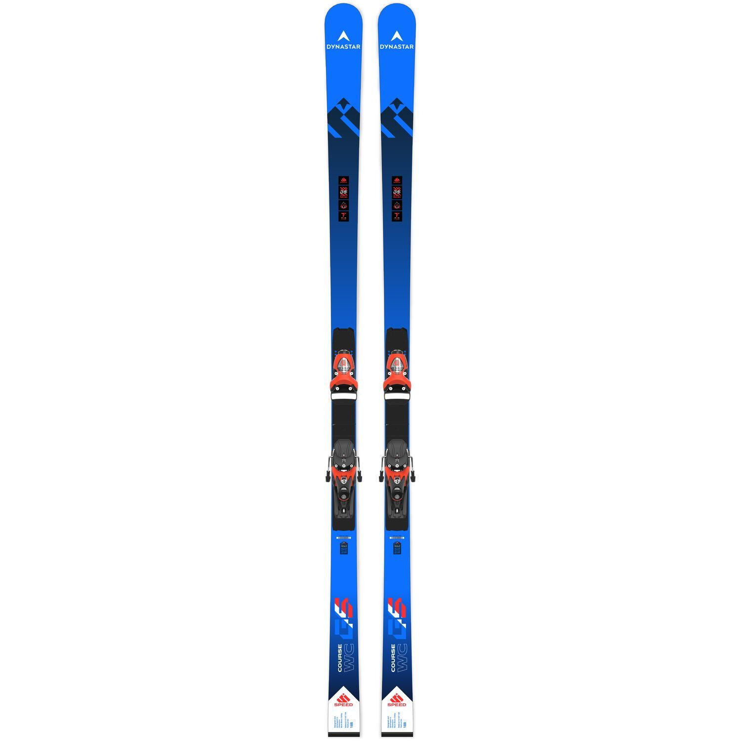 Ski Speed Course Wc Gs 185 R22 + Fix Look Spx 15 Rkr Hot Red Homme 2/2