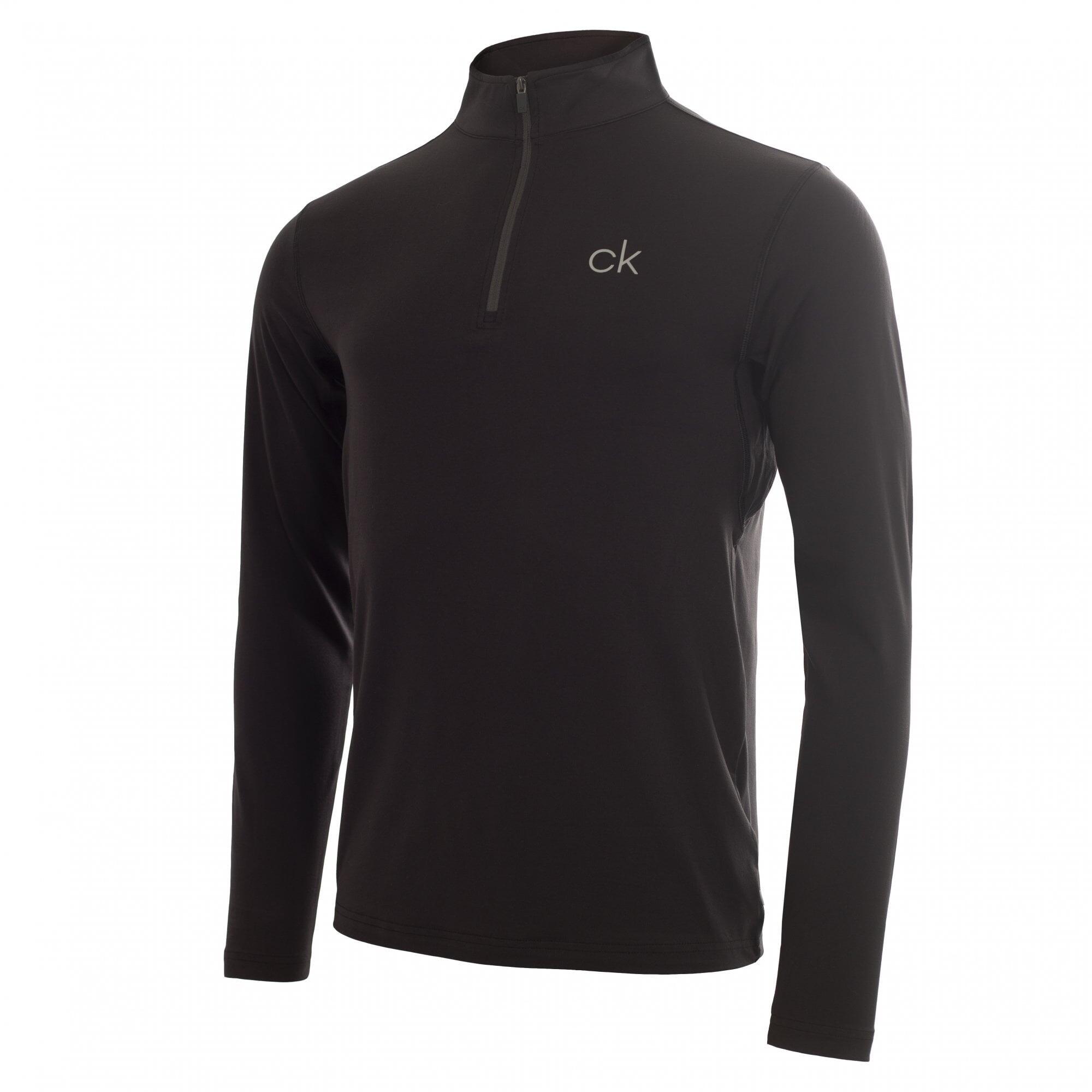 CALVIN KLEIN Calvin Klein NEWPORT HALF ZIP - BLACK