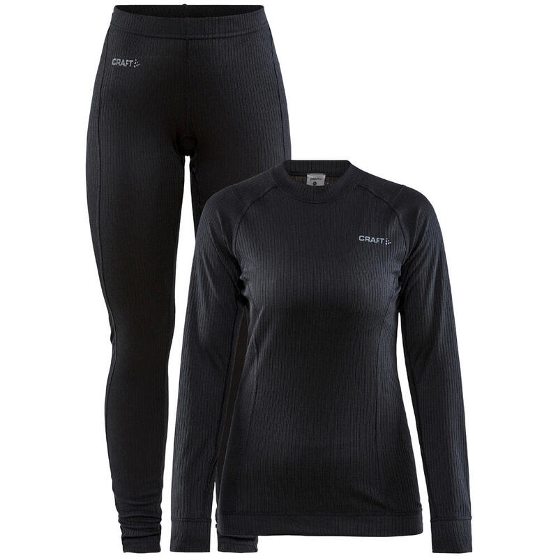 Ensemble thermique craft CORE DRY BASELAYER noir pour femme