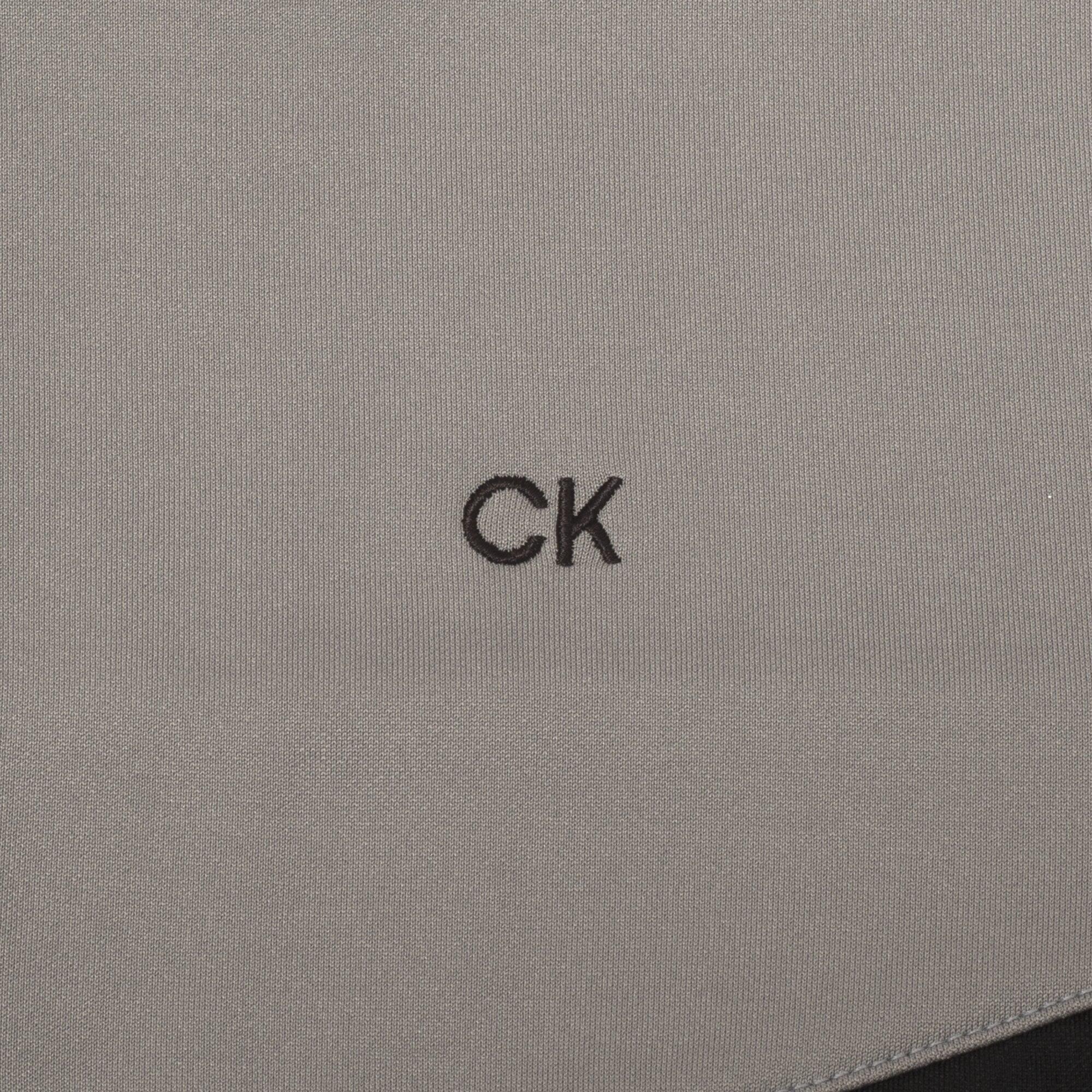 Calvin Klein Traverse 1/2 Zip Mid-Layer - GREY/BLACK 4/4