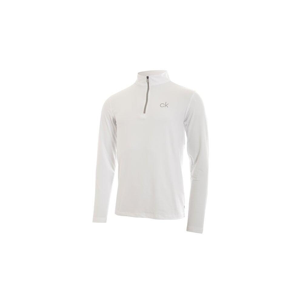 Calvin Klein NEWPORT HALF ZIP - WHITE 1/3