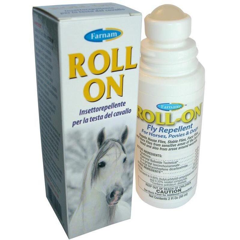 Roll-On insettorepellente specifico per la testa del cavallo 59 ml