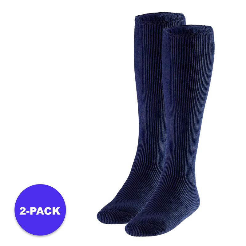 Heatkeeper chaussettes thermiques pour hommes aux genoux bleu marine 2-PACK