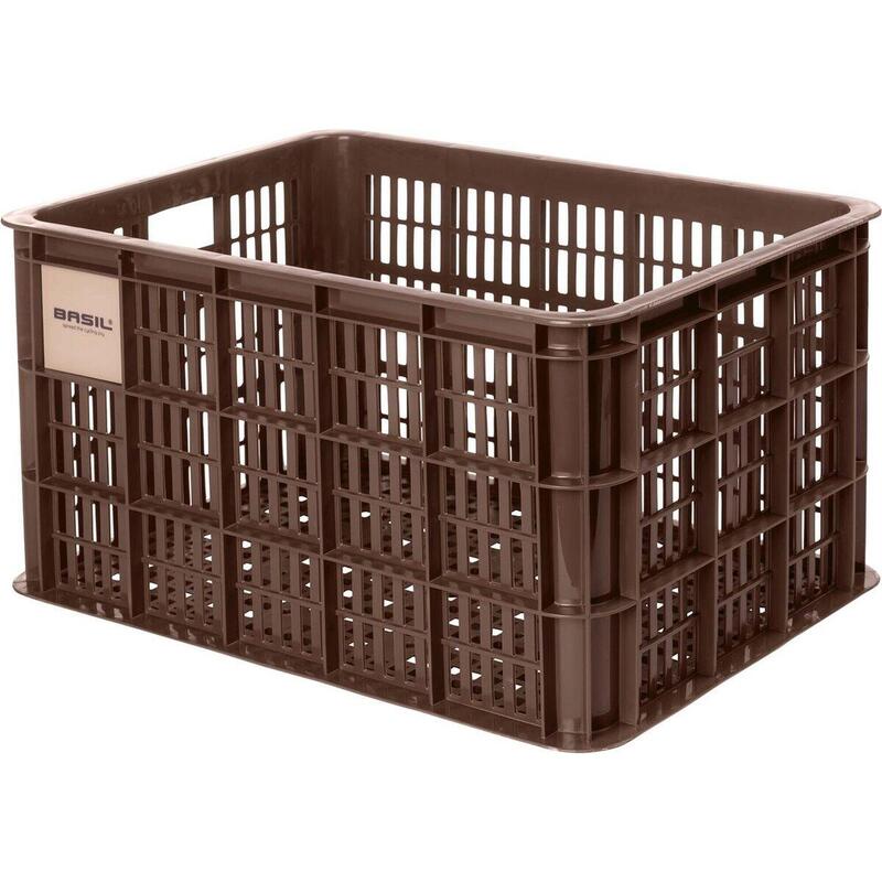 Fietskrat Crate Large 40 Liter 34 X 49 X 27 Cm - Chocolate Bruin