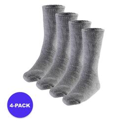 Thermo sokken heren - 4-Paar - Medium Grijs - Hoge dichtheid