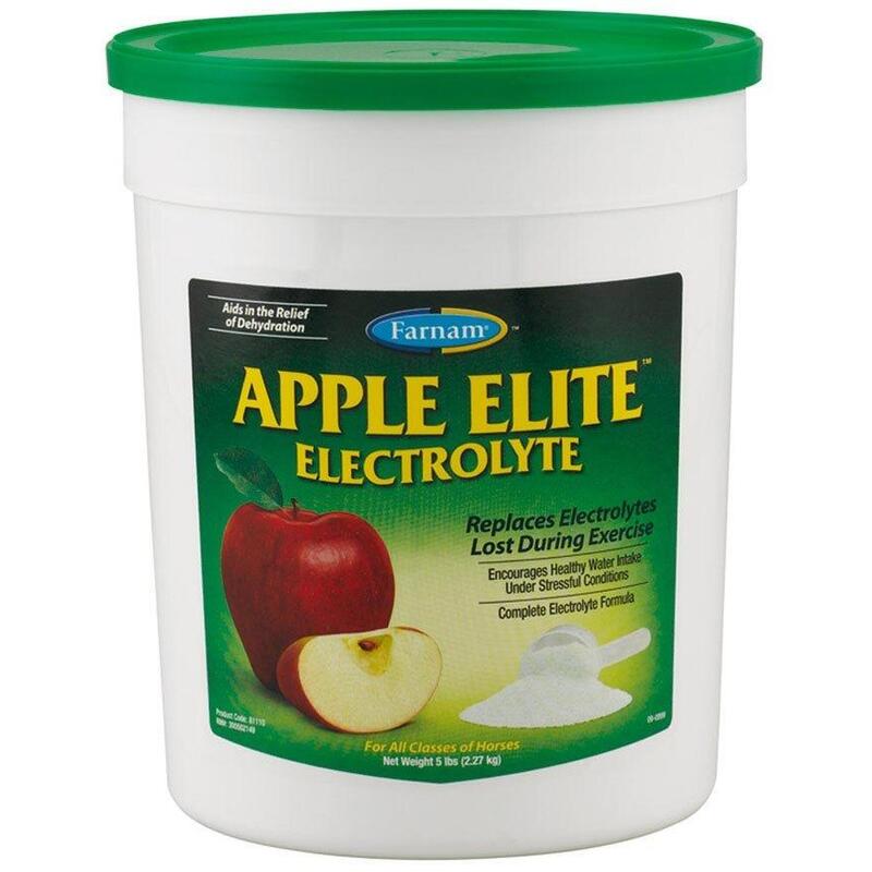 APPLE ELITE ELECTROLYTE mangime complementare per cavalli aroma mela 2,27 kg