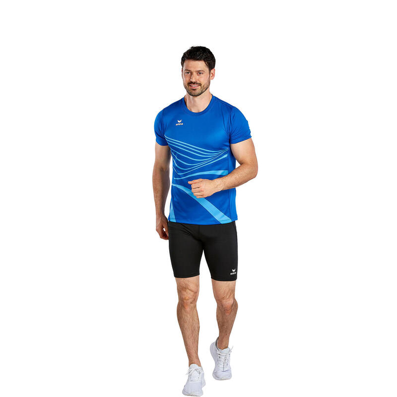 Tricou Erima Racing Albastru - trening, cu uscare rapidă