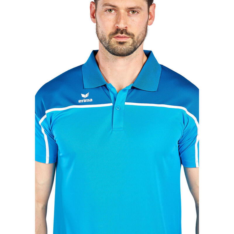 Tricou polo Erima Change By Erima Alb - uşor, uscare rapidă, mâneci scurte