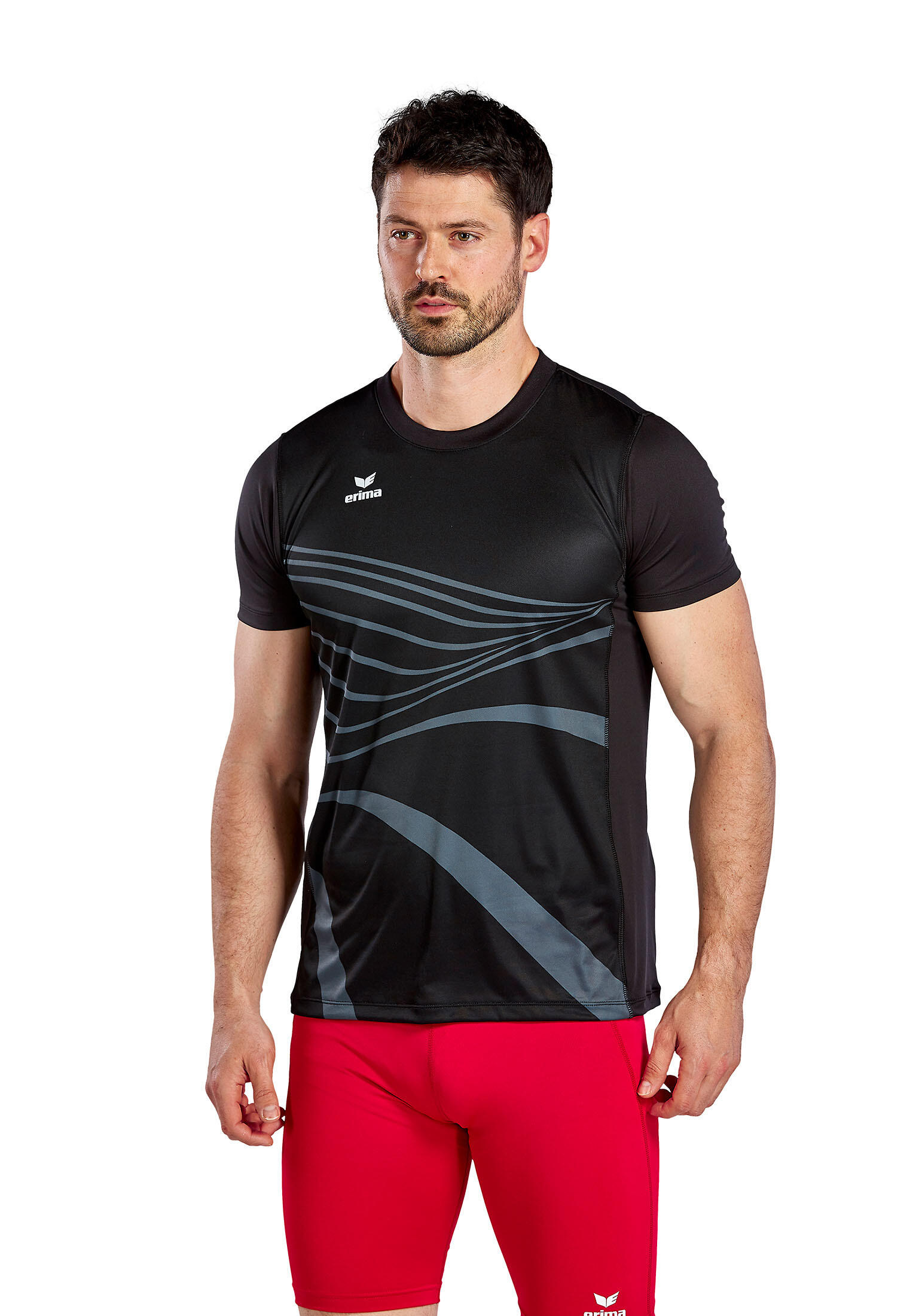 Erima Change t-shirt heren, newnavy/fadeddenim/wit, 1082317