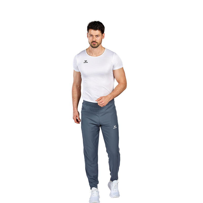 Pantaloni Erima Change gri, lungi, talie medie