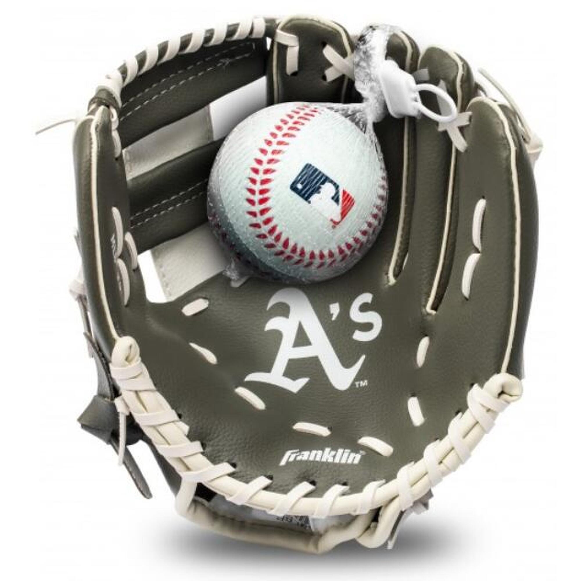 Rękawica baseballowa z miękką piankową piłką - New York Yankees - dla dzieci