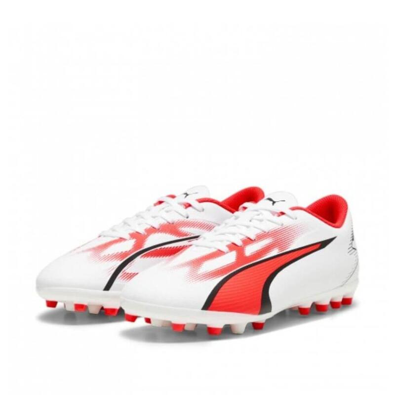 Chuteiras futebol Puma Ultra Play MG Junior. Branco