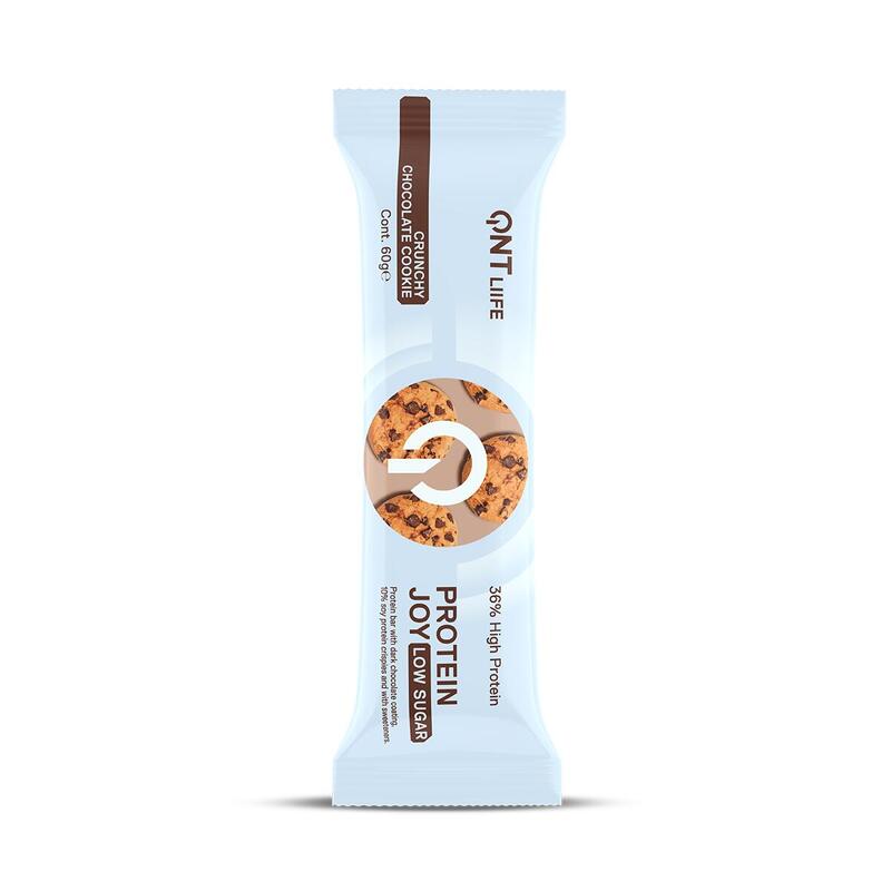 Protein Joy 36% Bajo en Azúcar - Galleta Crujiente de Chocolate - 12 x 60 g