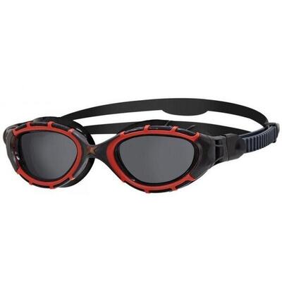 Zoggs predator flex gepolariseerde bril - rood/zwart/rook gepolariseerd