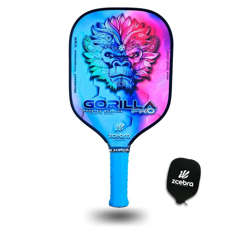Raquette de pickleball Zcebra Gorilla Pro Series RAINBOW