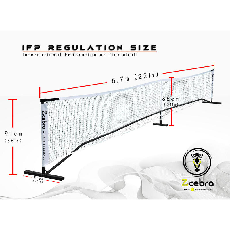 Red de Pickleball Portátil Medidas Oficiales | Decathlon