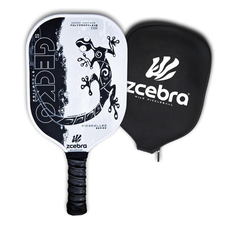 Pala de Pickleball Zcebra Zgecko Fiberglass Series WHITE