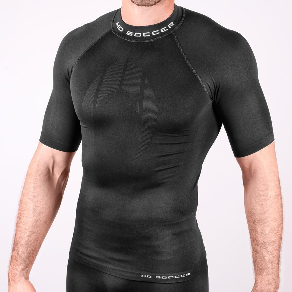 Maglia termica adulti a maniche corte Ho Soccer Nero 1/3