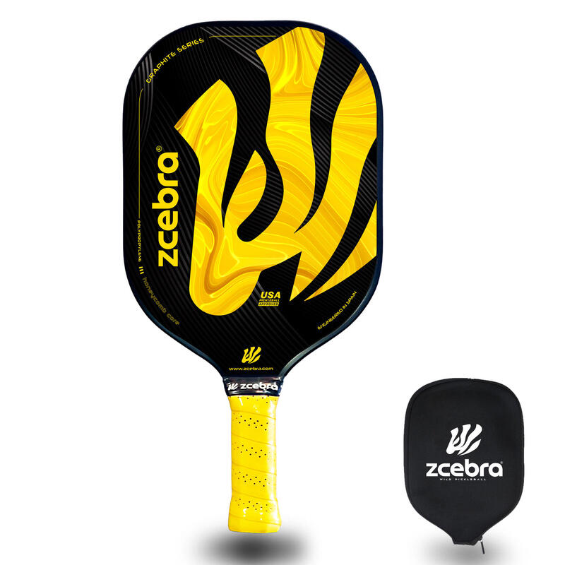 Raquette de pickleball Zcebra Graphite Series JAUNE