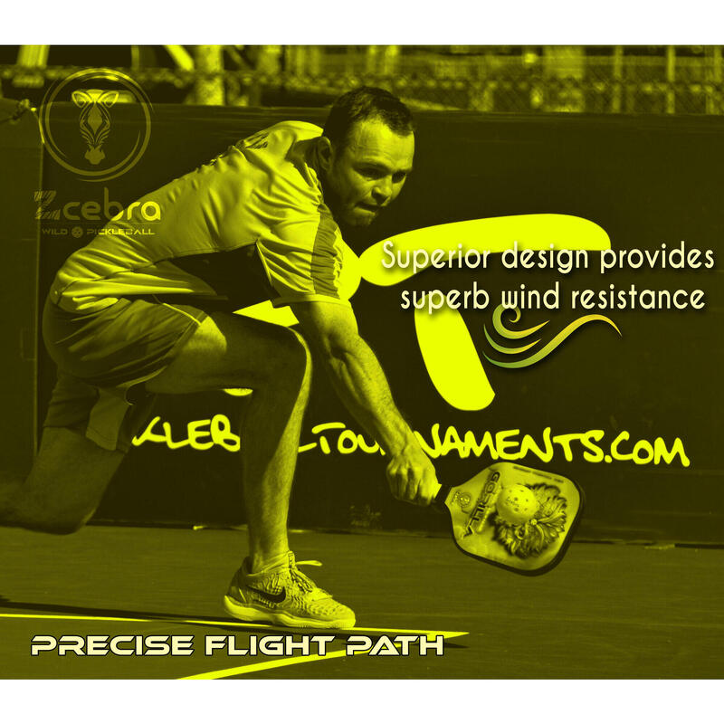 Pickleballs Zcebra Onsight Series 40 trous Lot de 6