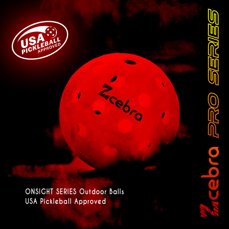 Pelotas dePickleball 40 agujeros Zcebra Pack 12