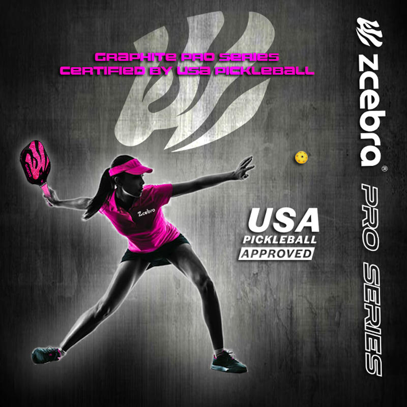 Raquette de Pickleball ROSE de la série Graphite de Zcebra