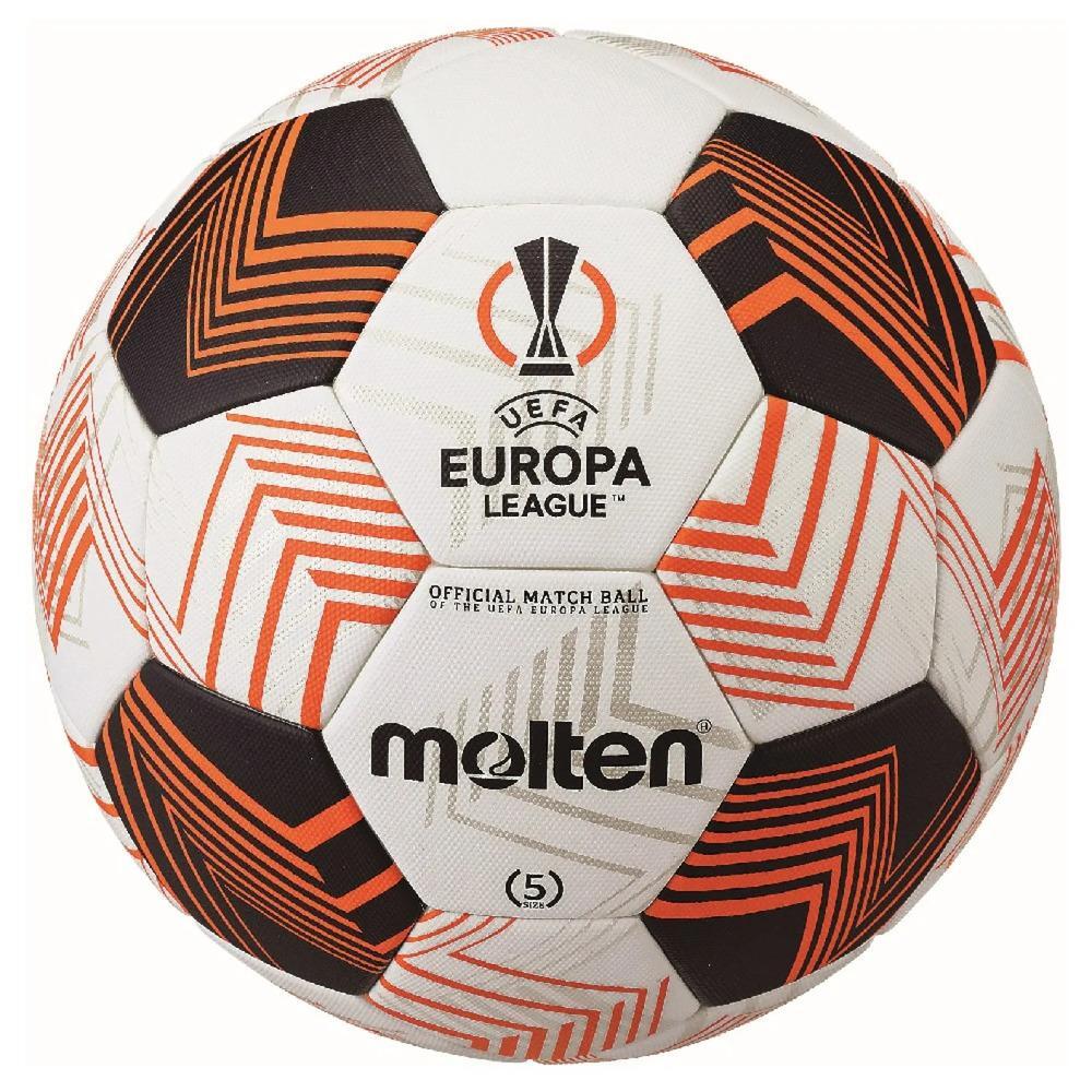 Molten - Ballon De Football Molten Uefa Europa League Match Officiel 2023/2024 - Ballon De Foot - Blanc|orange - 5 - Decathlon