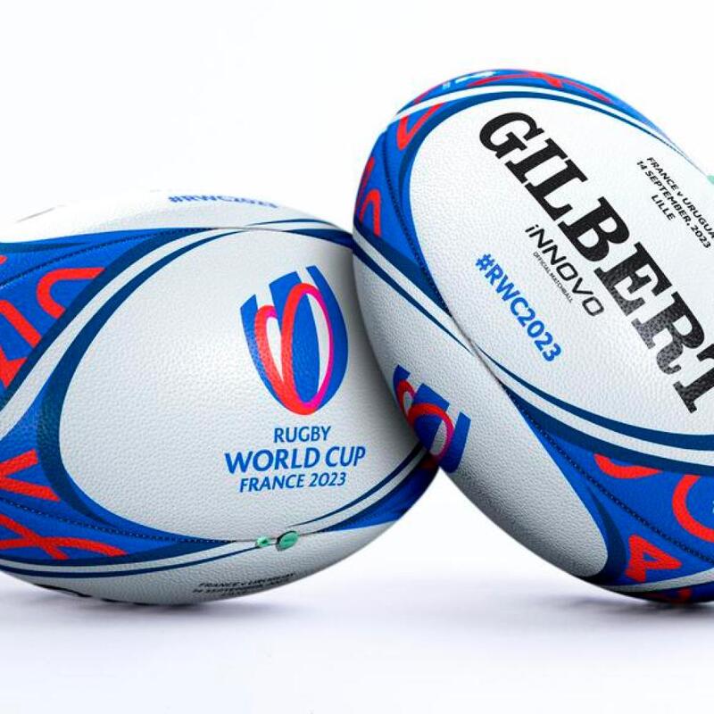 Bola de Rugby Gilbert oficial do Campeonato do Mundo de 2023 França - Uruguai