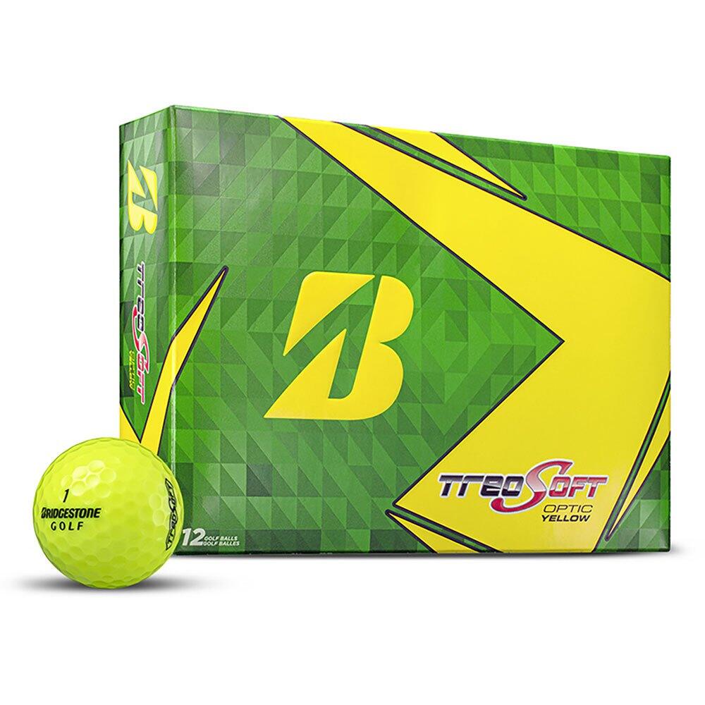 BRIDGESTONE Doos met 12 Bridgestone Treosoft golfballen Geel