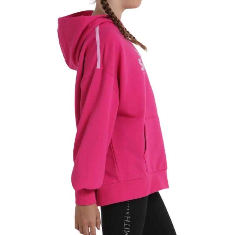 CAMISOLA COM CAPUZ MENINA Algodão JOHN SMITH BOFAS. Fucsia