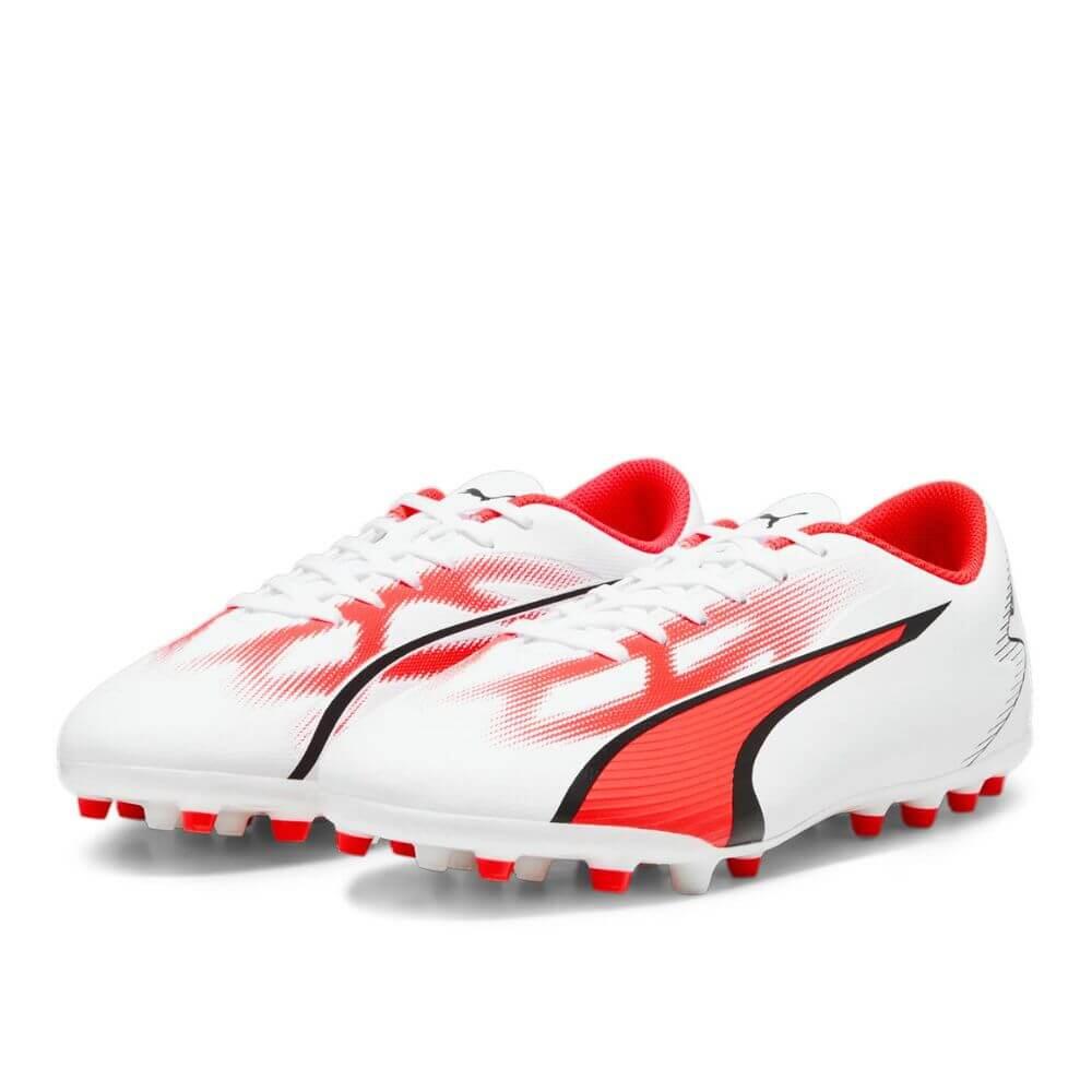 Chuteiras futebol Adulto PUMA ULTRA PLAY MG. Branco-fuchsia 3/5