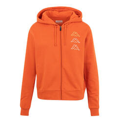 Sudadera deportiva mujer con cremallera y bolsillo naranja Talla de Ropa M