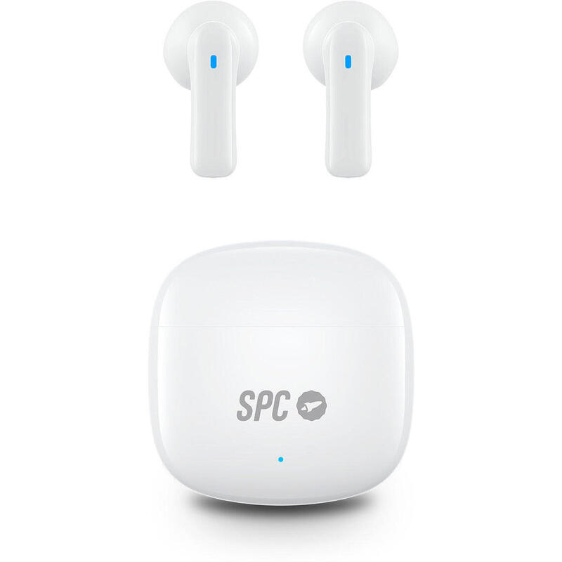 SPC Zion 2 Play Auscultadores sem fios Bluetooth, Bateria de 28h, Branco