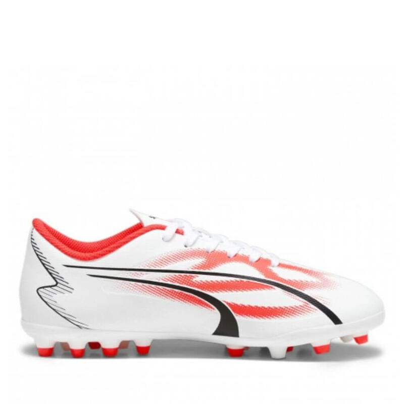 Chuteiras futebol Puma Ultra Play MG Junior. Branco