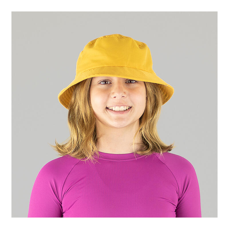 Chapéu de pescador Basic Kids Amarelo Fluor Upf50+