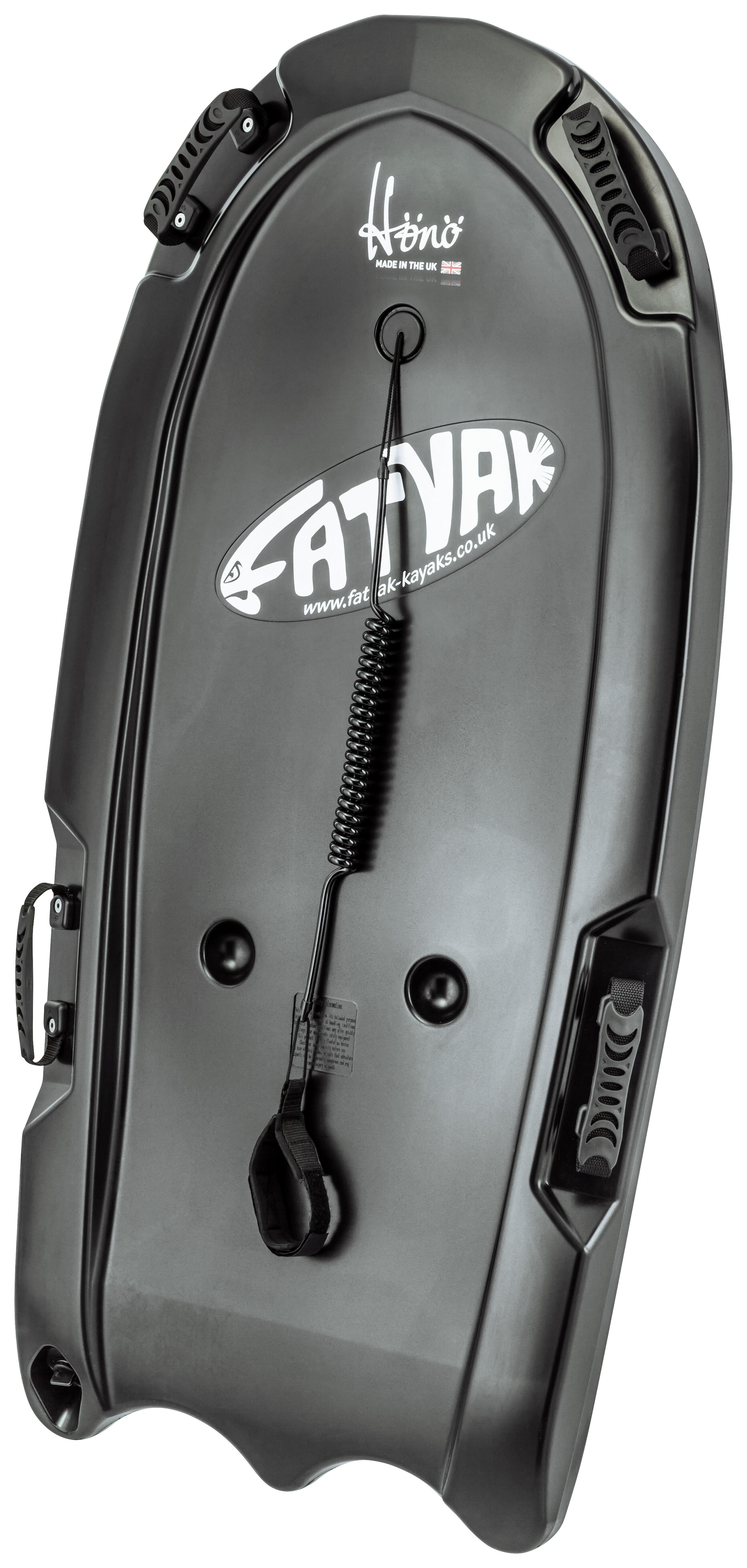 FATYAK HONO MULTIPURPOSE RECYCLED PLASTIC BODYBOARD / SLEDGE - BLACK